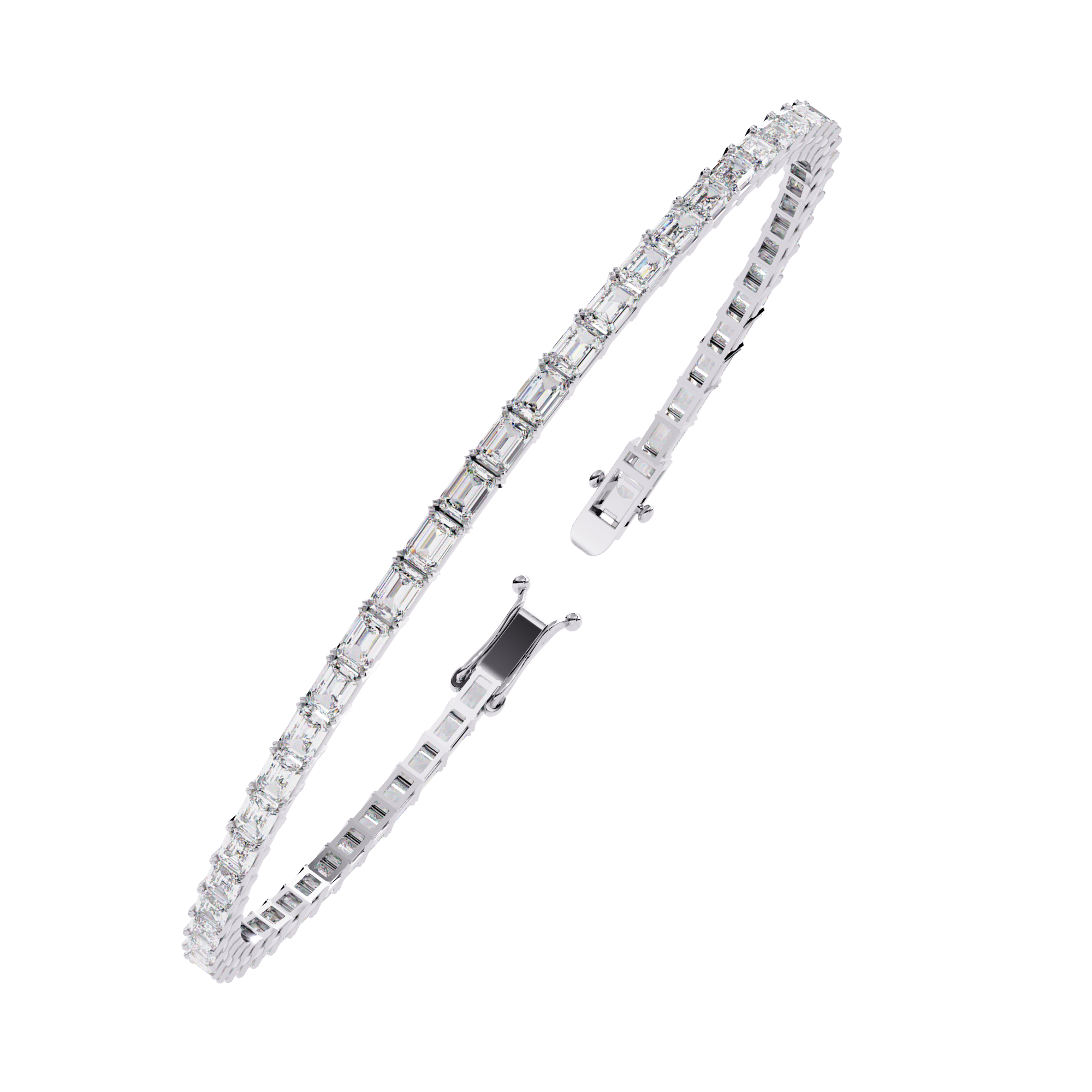 Emerald Diamond Solitaire Luxury Tennis Bracelets - image 16