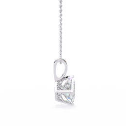 1.50CT Brilliant Princess Cut Pendant - image 6