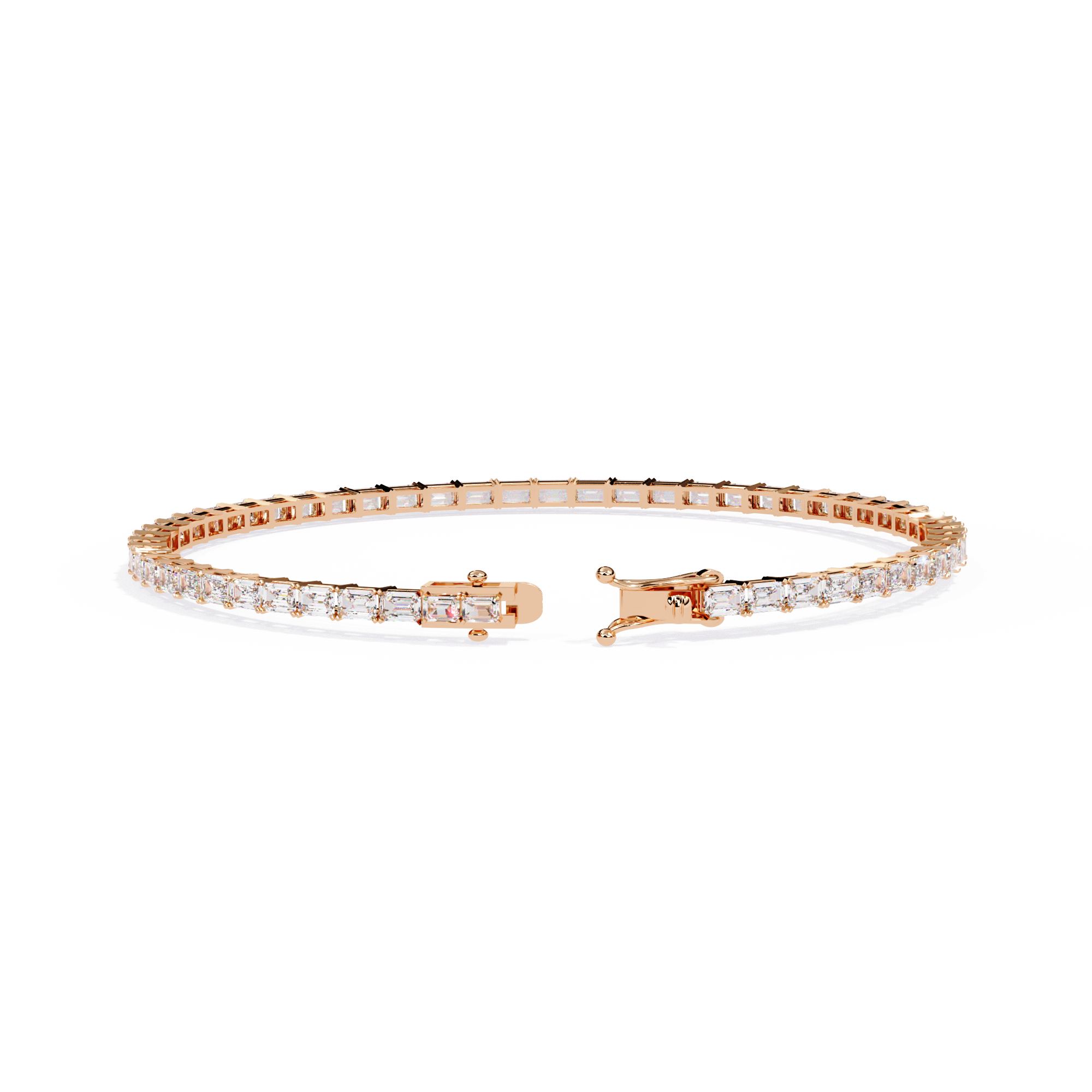 Emerald Diamond Solitaire Luxury Tennis Bracelets - image 12