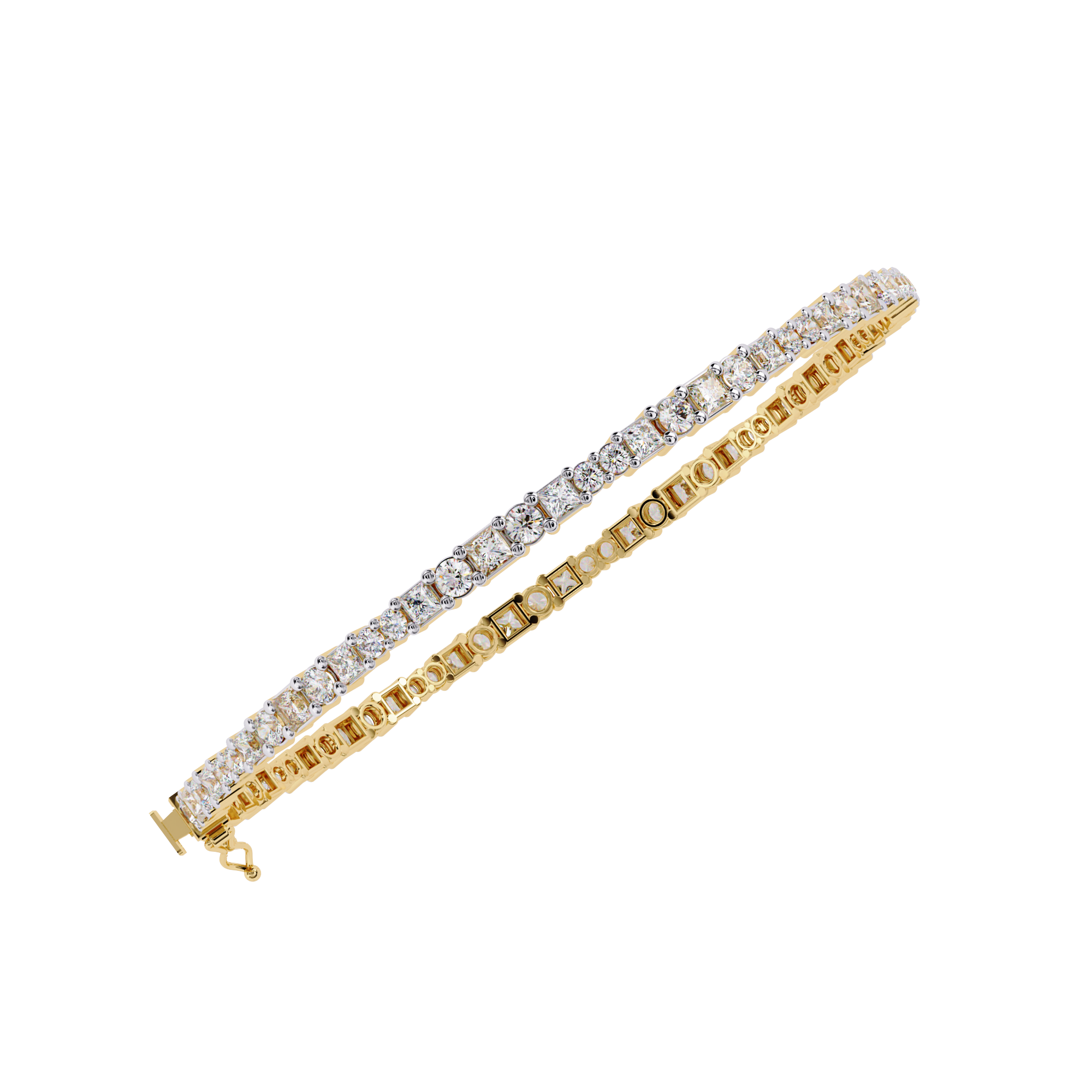Round Diamond Solitaire Luxury Tennis Bracelets - image 13