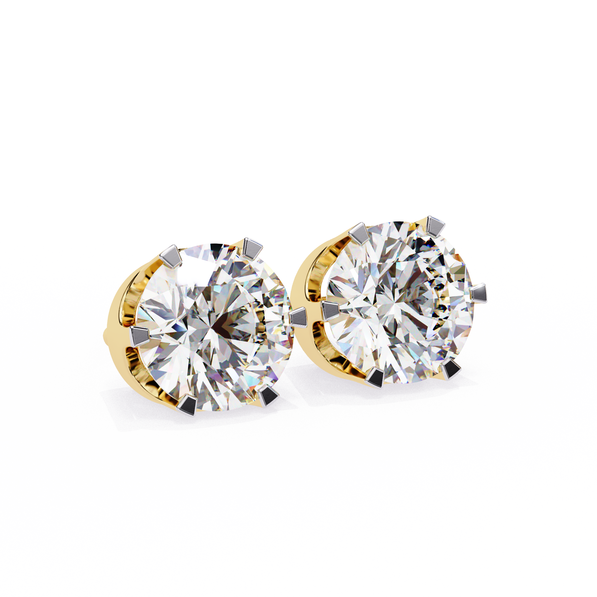2.00CT Round Diamond Six Prongs Stud Earring - image 16