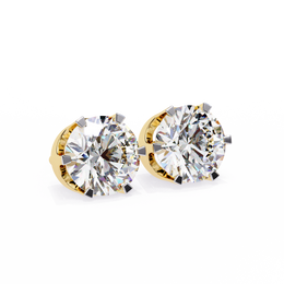 2.00CT Round Diamond Six Prongs Stud Earring - image 16