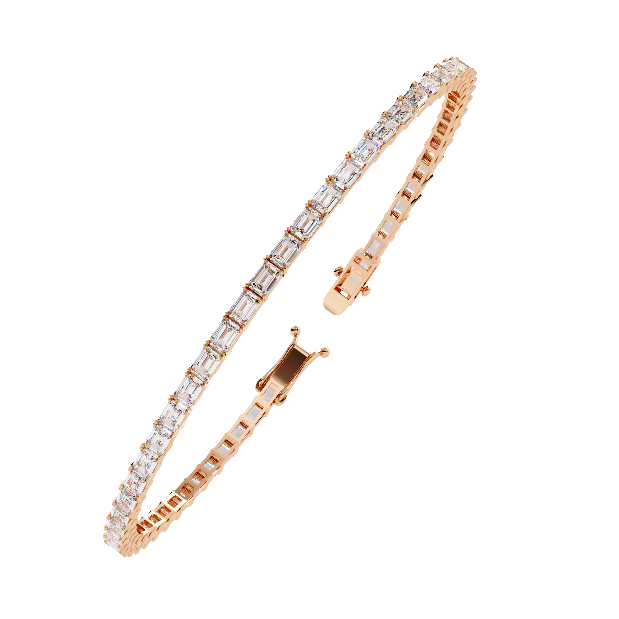 Emerald Diamond Solitaire Luxury Tennis Bracelets - image 17