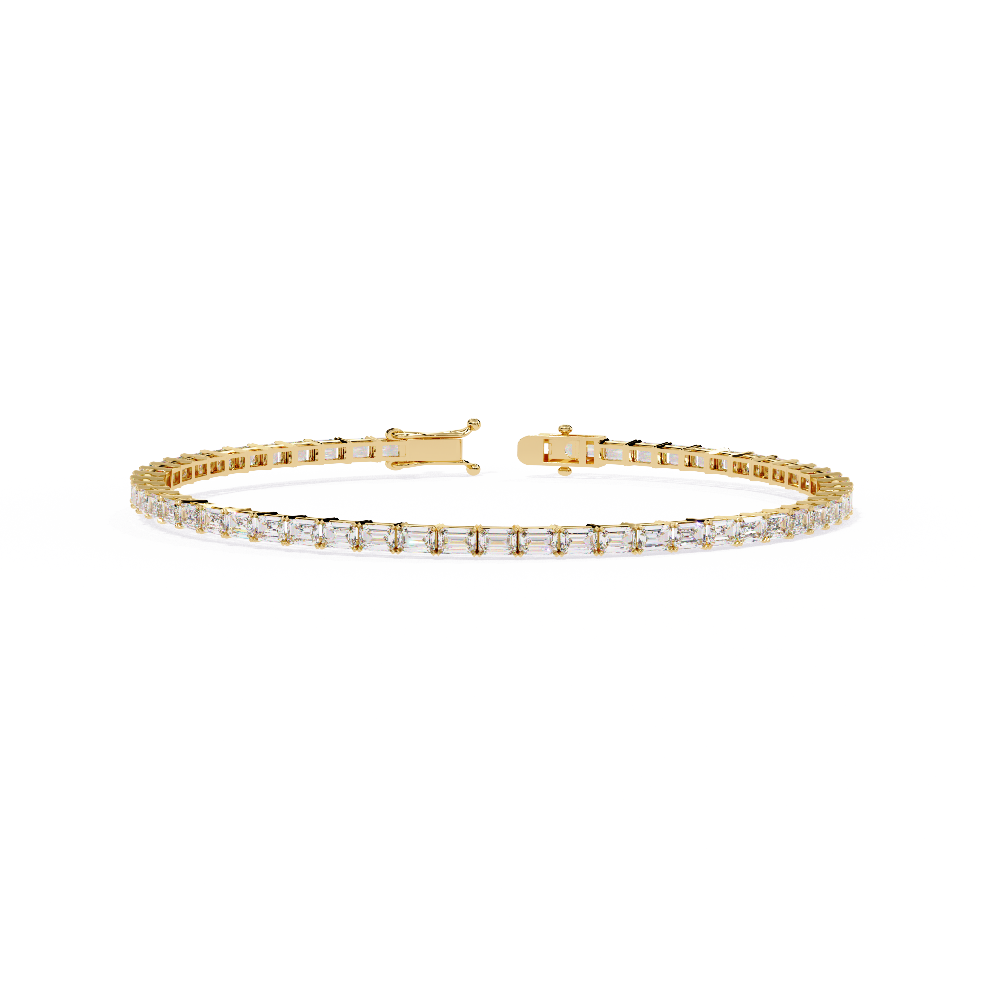 Emerald Diamond Solitaire Luxury Tennis Bracelets - image 5