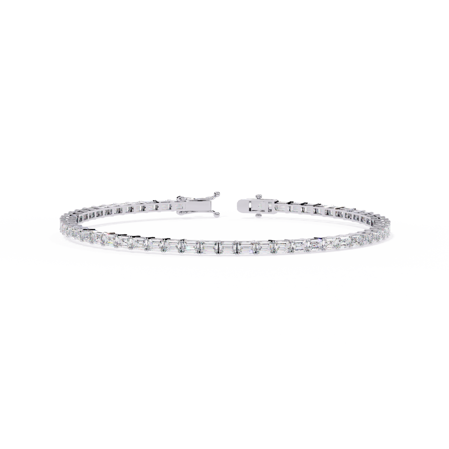 Emerald Diamond Solitaire Luxury Tennis Bracelets - image 4