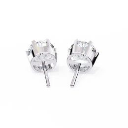 2.00CT Round Diamond Six Prongs Stud Earring - image 4