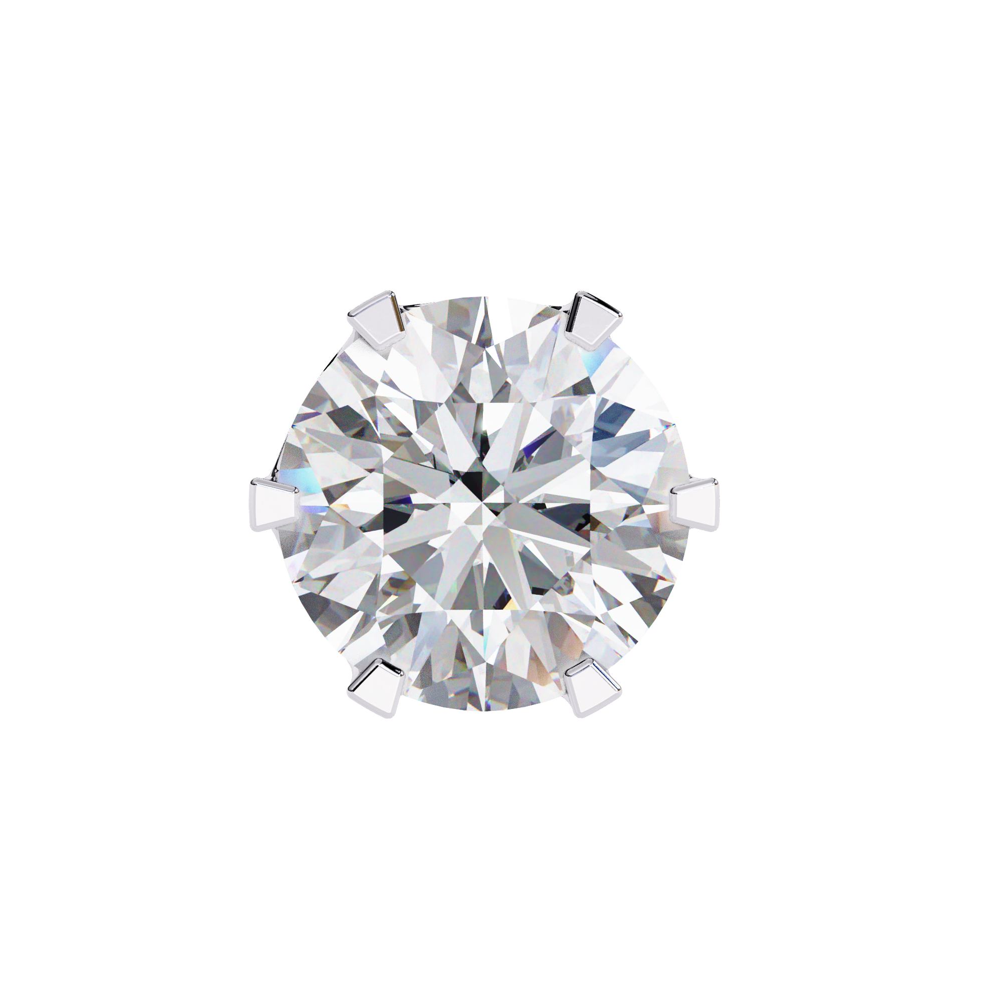 2.00CT Round Diamond Six Prongs Stud Earring - image 21