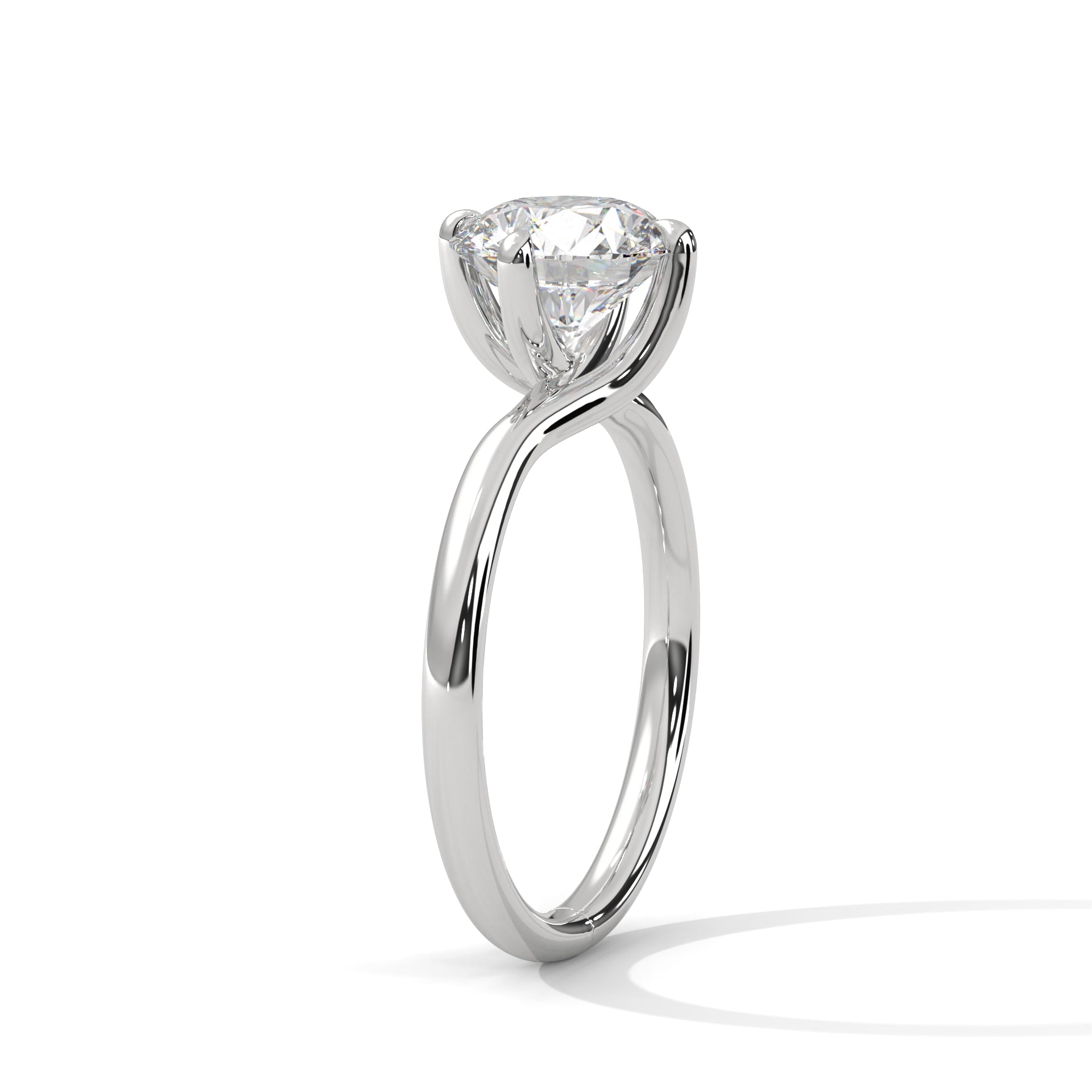 1.50CT Round Lab Grown Diamond 4 Claw Prong Ring - image 7