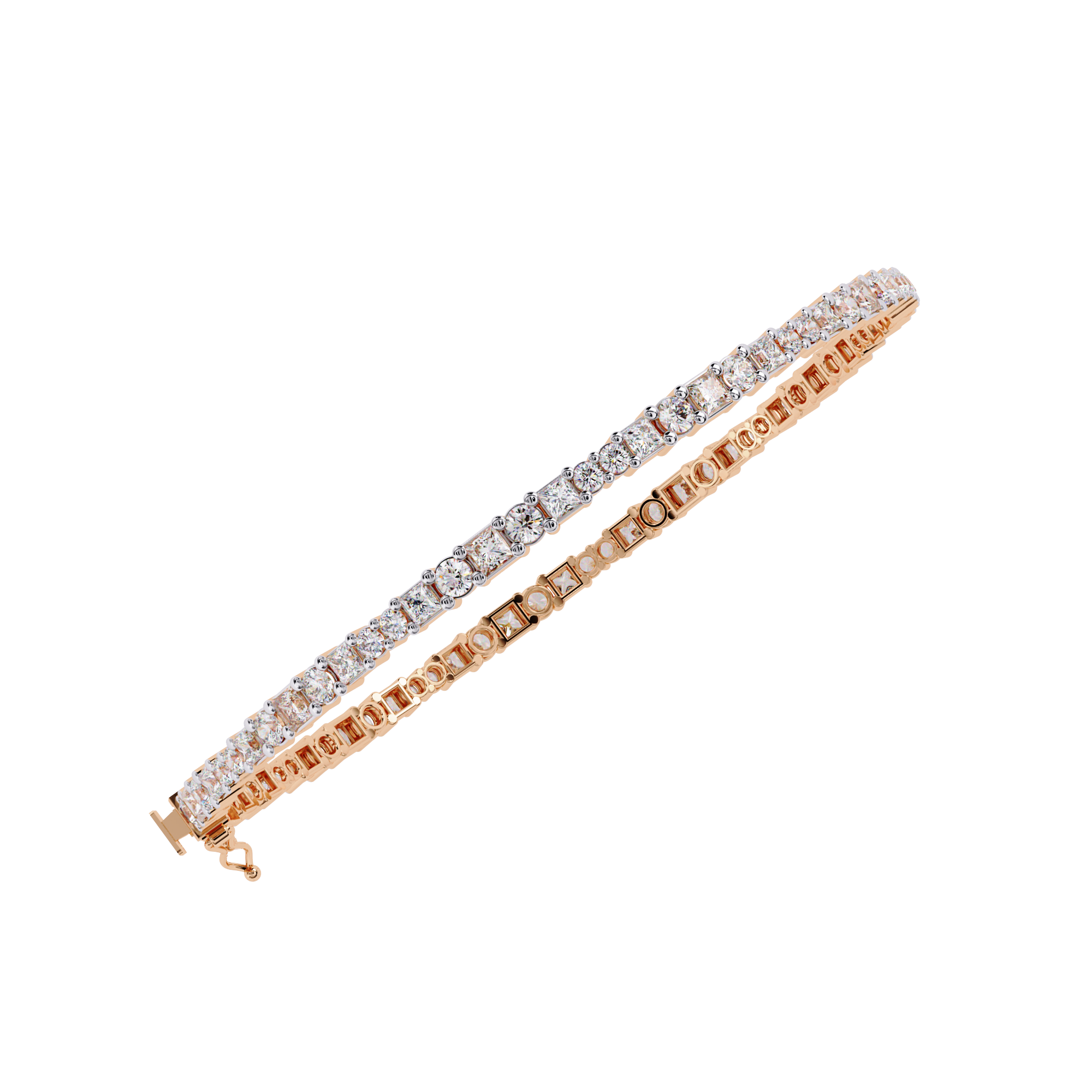 Round Diamond Solitaire Luxury Tennis Bracelets - image 15