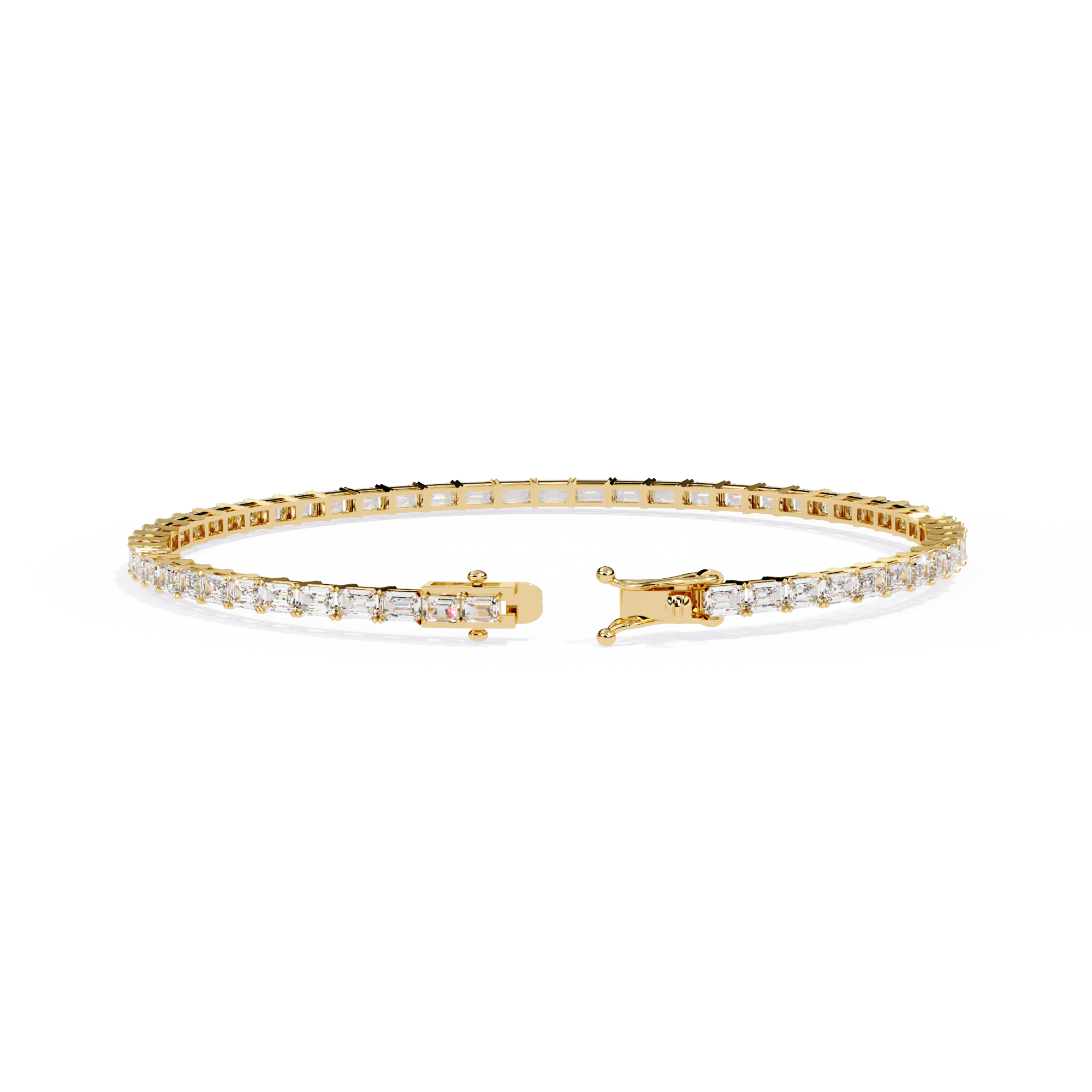 Emerald Diamond Solitaire Luxury Tennis Bracelets - image 10