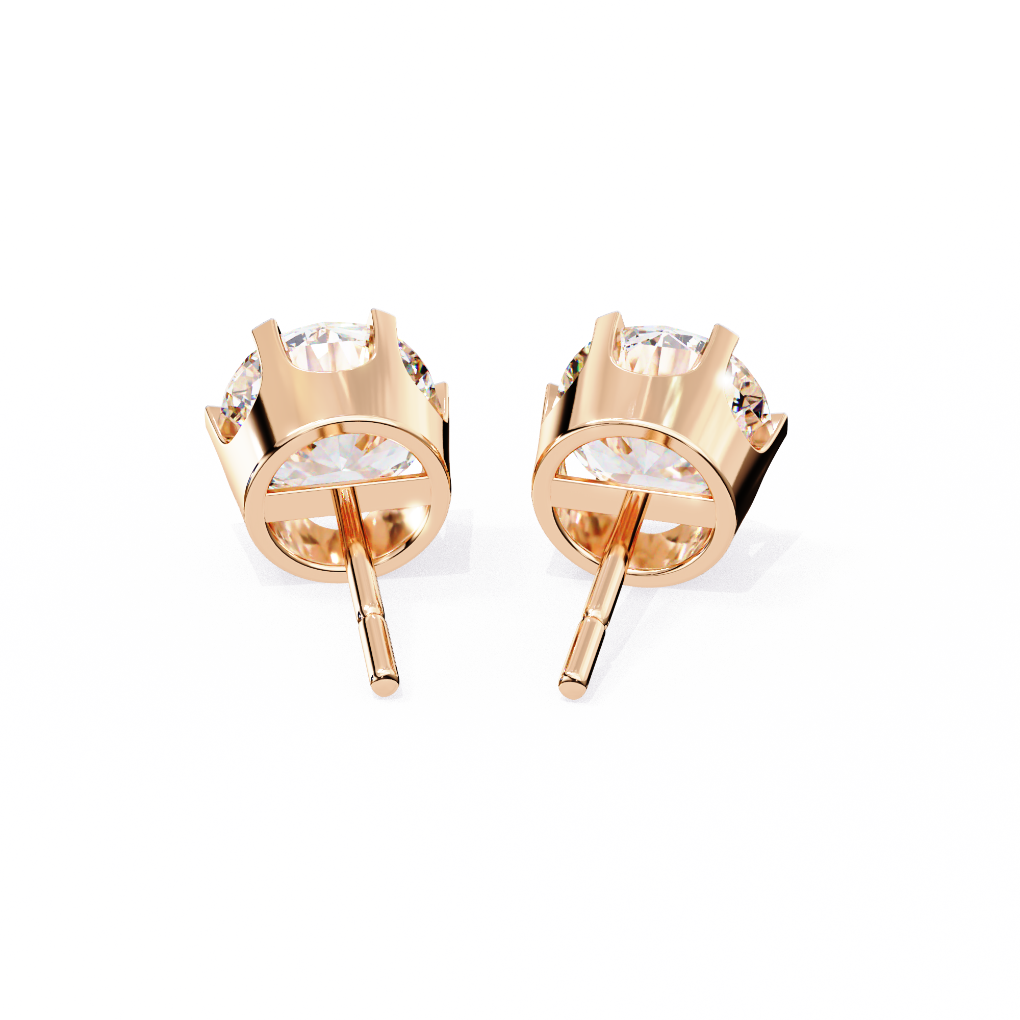2.00CT Round Diamond Six Prongs Stud Earring - image 5