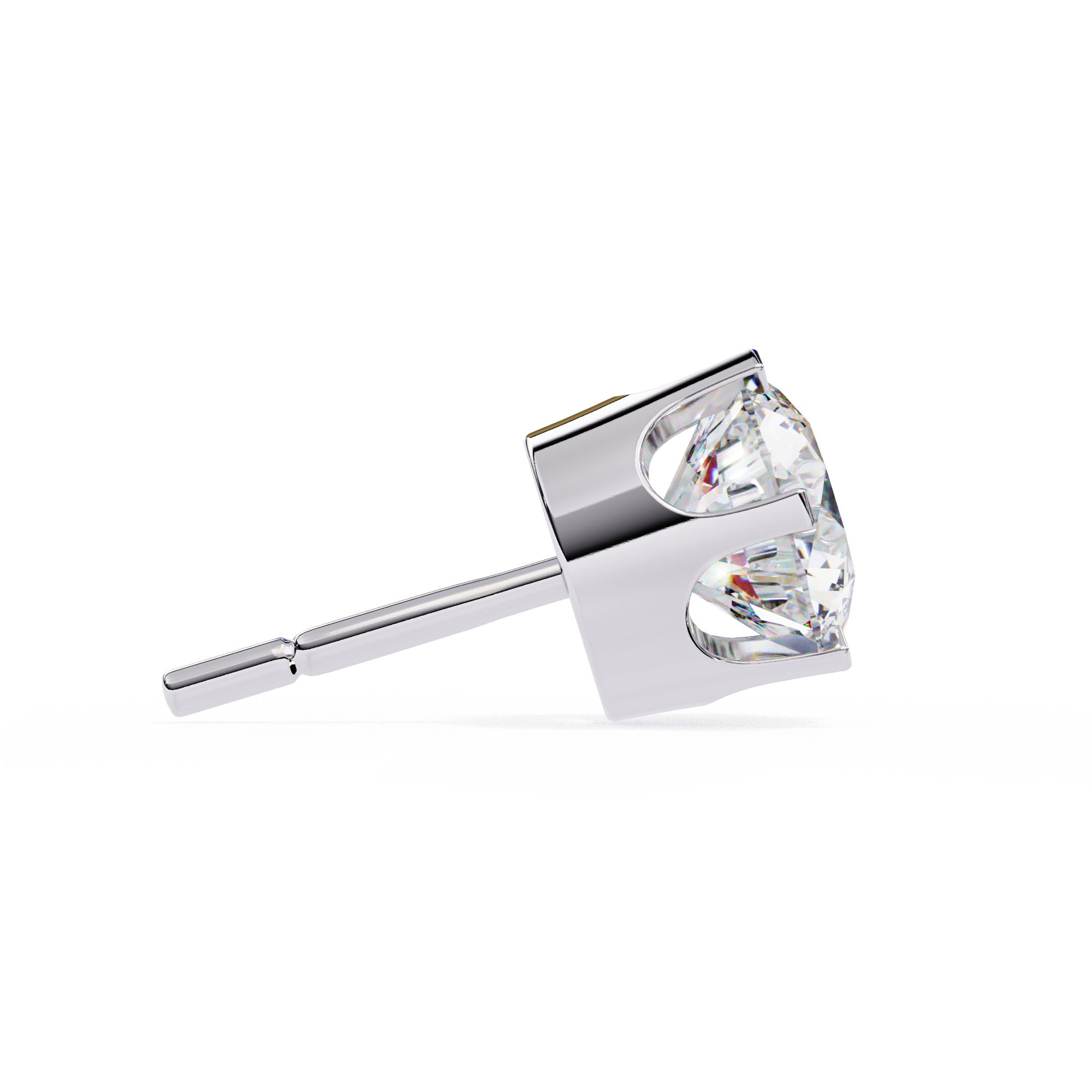2.00CT Round Diamond Six Prongs Stud Earring - image 13