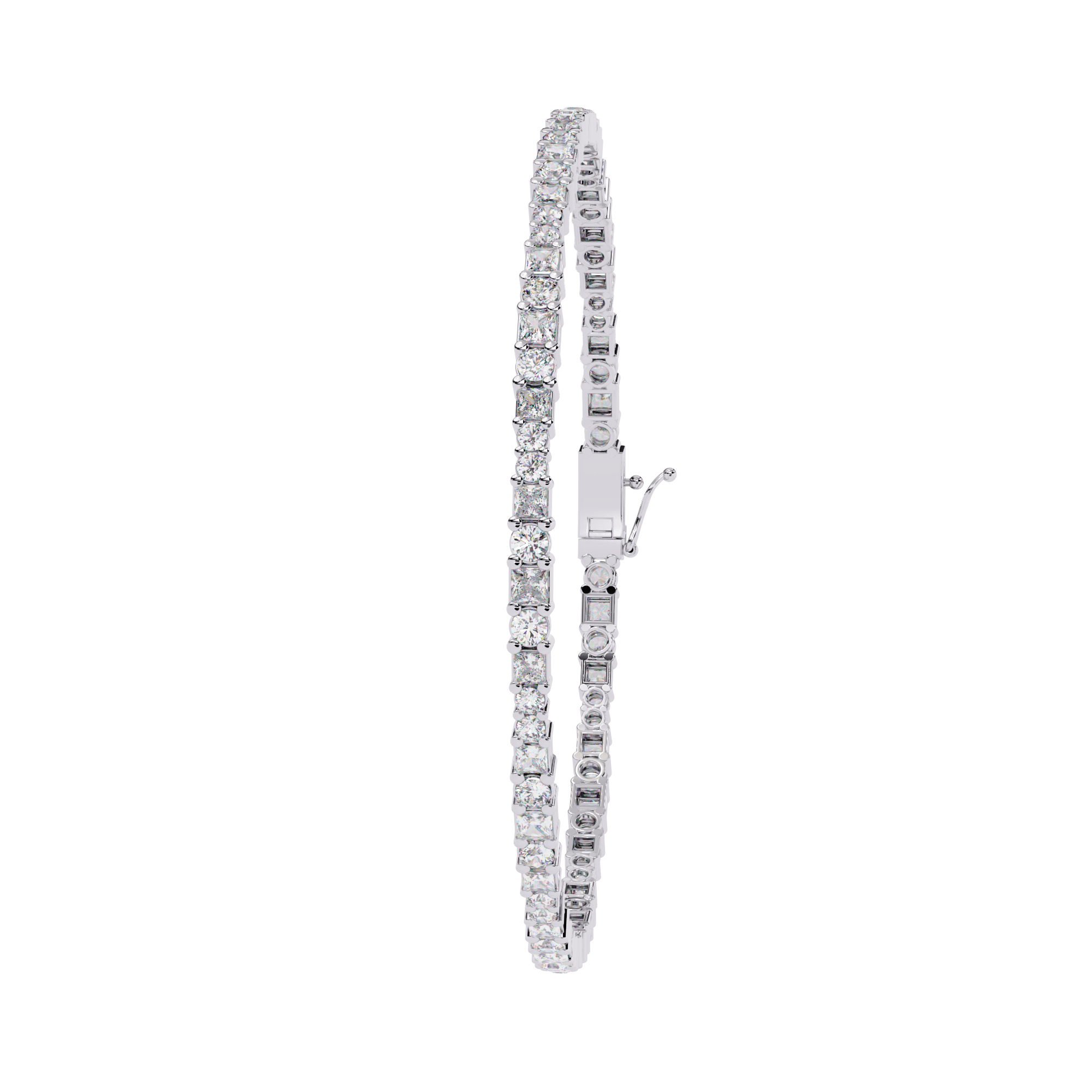 Round Diamond Solitaire Luxury Tennis Bracelets - image 7