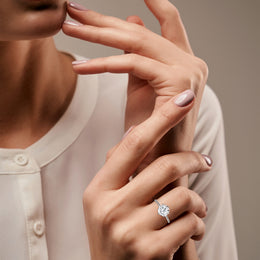 1.50CT Round Cut Lab Grown DIamond Cathedral Set Ring
