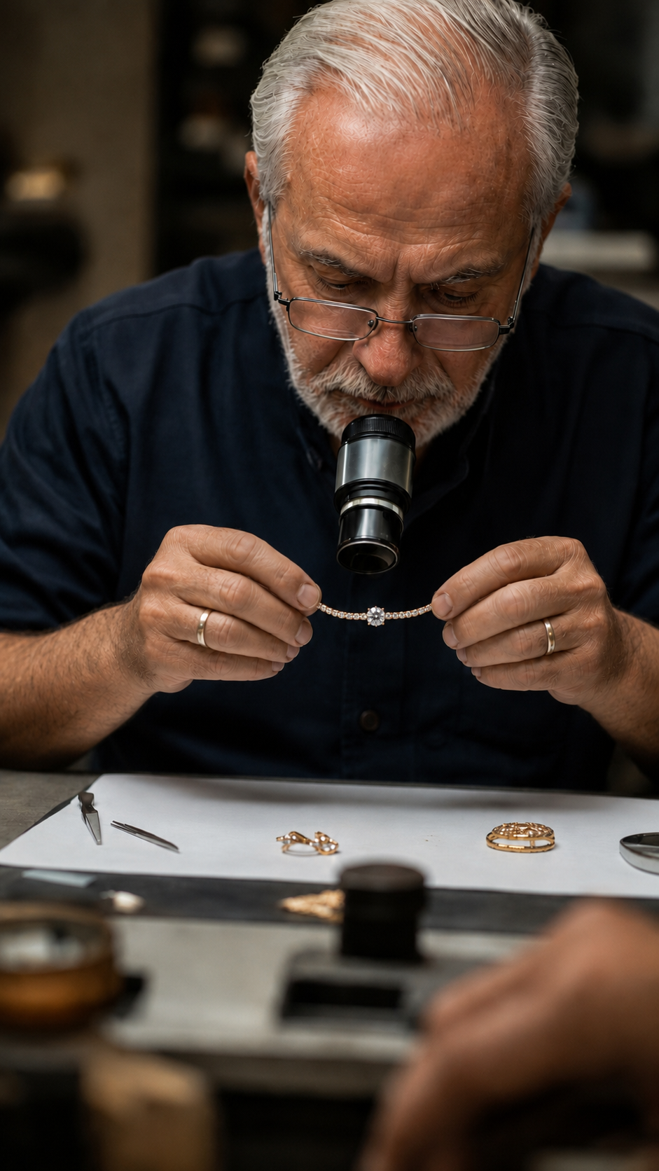 Jewellery detail inspection